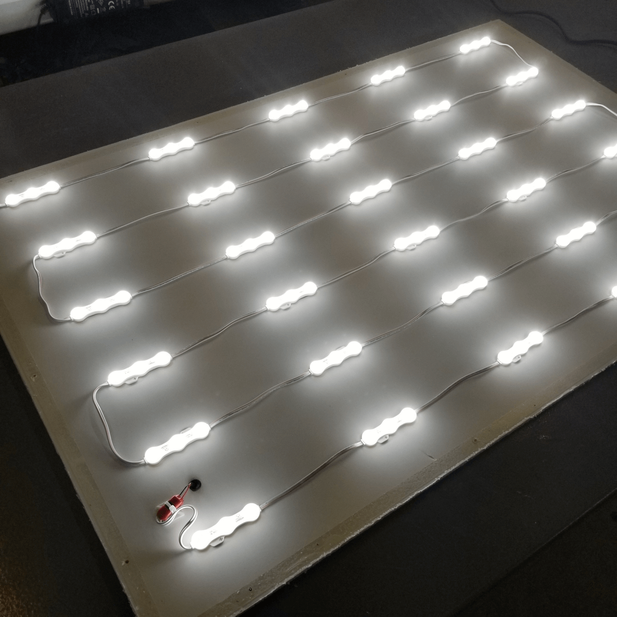 Led panels for backlighting outlet stone